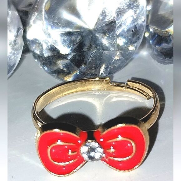Super cute girls jeweled adjustable ring - Picture 6 of 7